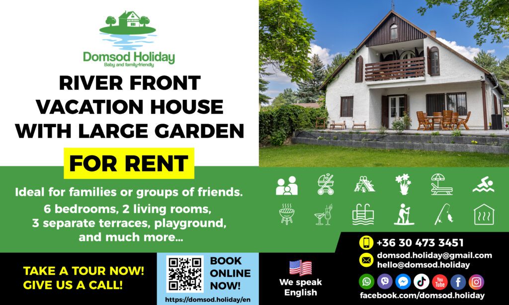 Family-friendly holiday self-catering 10-14 sleeper fishing lodge with a sauna next to the Danube River in Hungary Family-friendly holiday self-catering 10-14 sleeper fishing lodge with a sauna next to the Danube River in Hungary