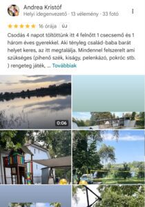 Gyerekbarát vízparti horgász szállás babával - image  on https://staging.domsod.holiday