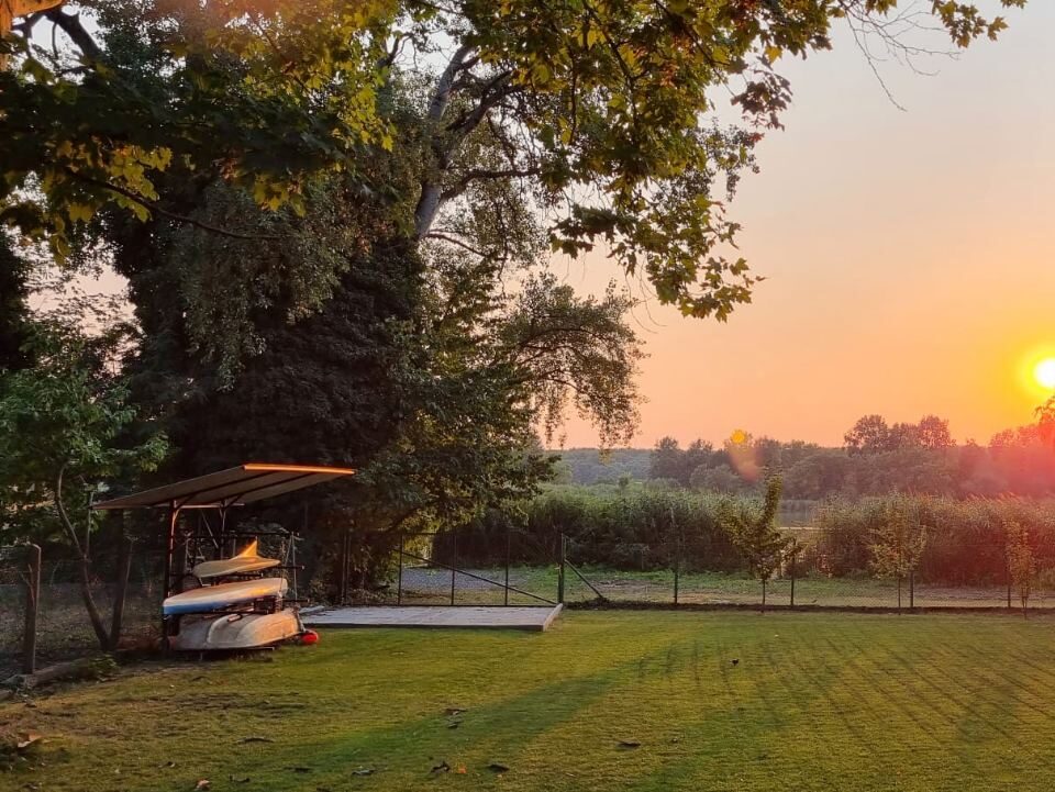 canoe and kayak free to use. Baby friendly and family friendly lodge in hungary